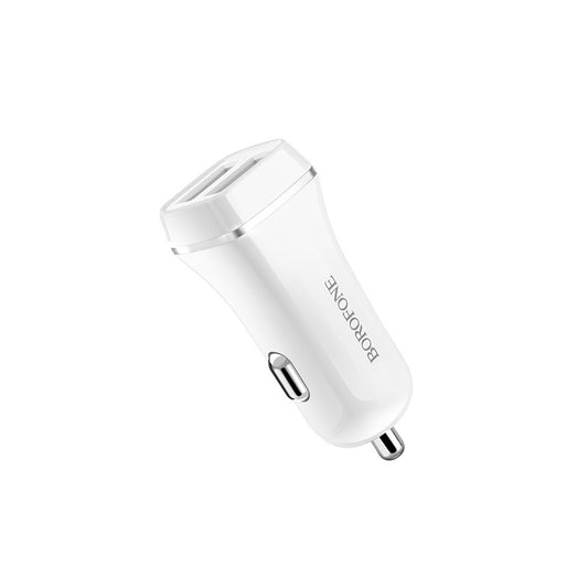 BOROFONE  CARICABATTERIA AUTO DOPPIA PORTA USB