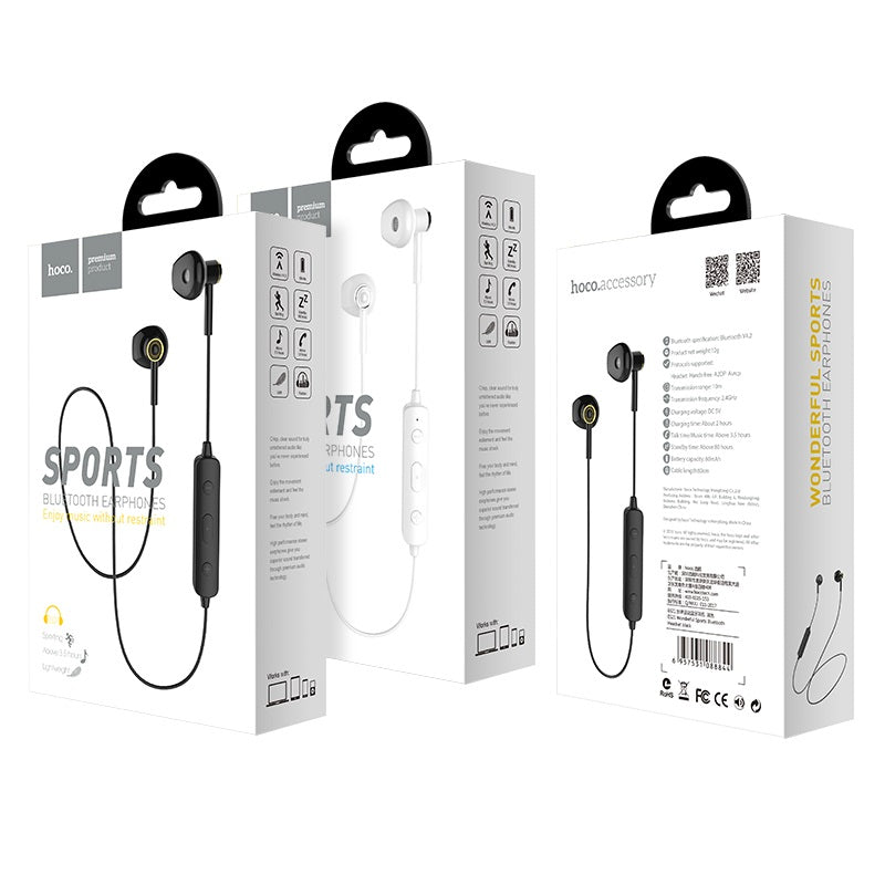 ES21 Auricolare Bluetooth sportivo nero