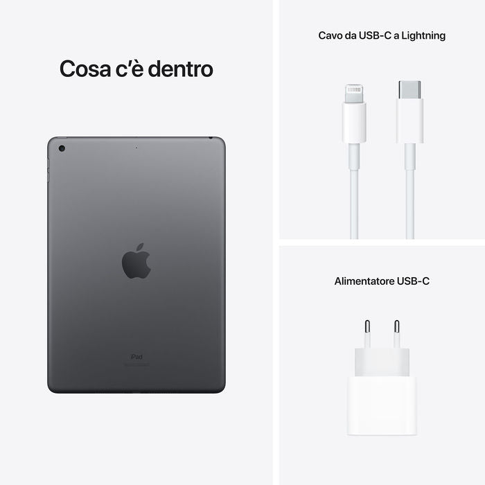 2020 Apple iPad 10.2 (8th Gen) 32GB Wi-Fi - Grigio Siderale
