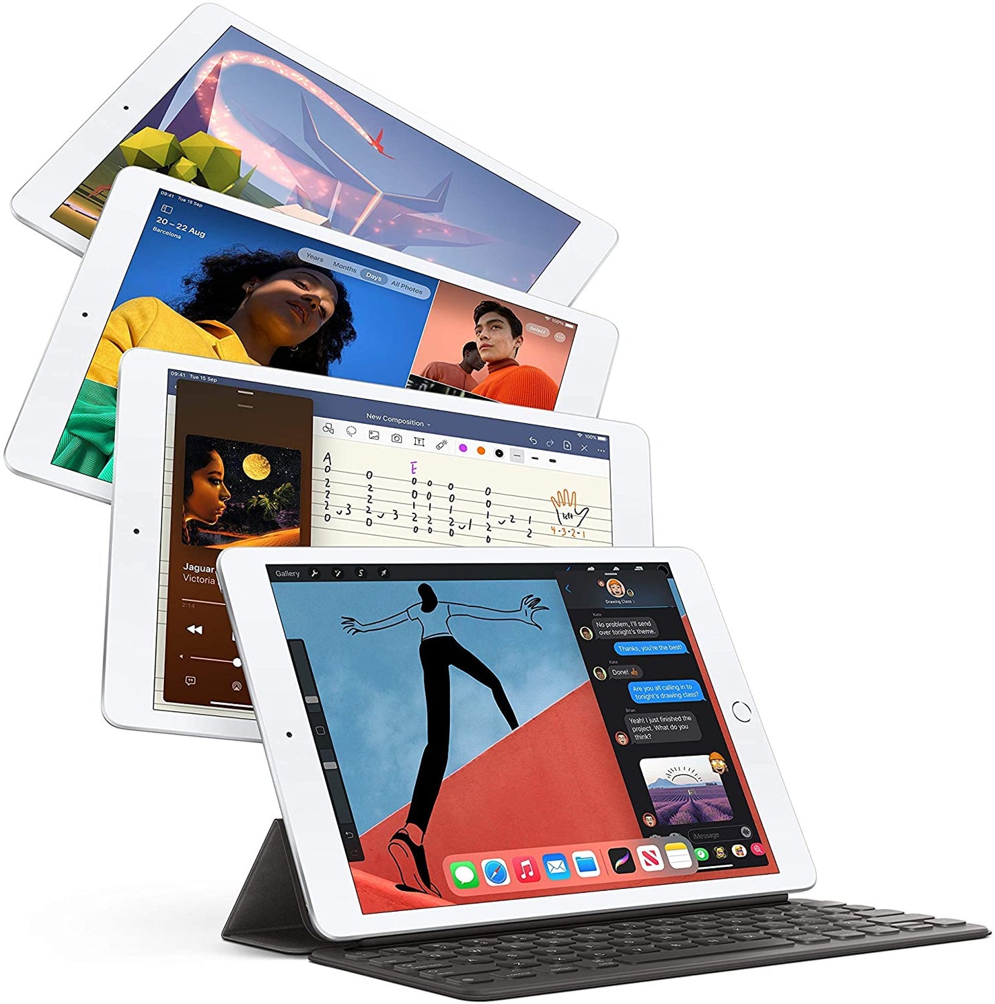2020 Apple iPad 10.2 (8th Gen) 32GB Wi-Fi - Grigio Siderale