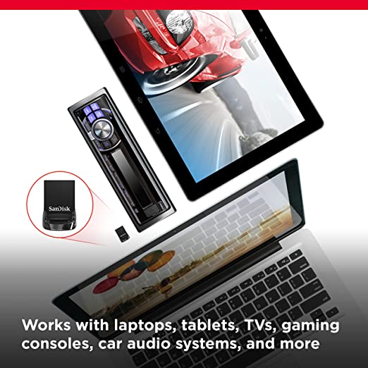 SanDisk Ultra Fit Unità Flash, USB 3.1 da 64 GB con Velocità fino a 130 MB/sec,Tradizionale,Nero,64 GB