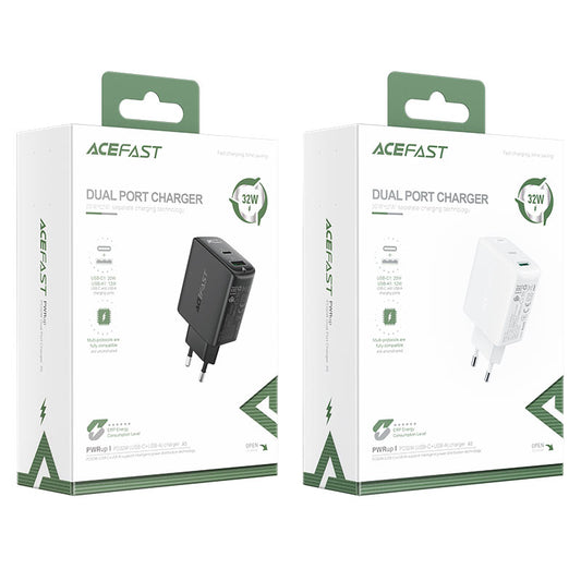 Fast Charge AceFast Wall Charger A5 PD32W (1xUSB-C+1xUSB-A) EU